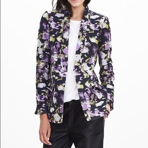 Banana Republic Floral Jacquard Blazer